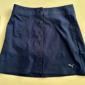 Women's Navy Puma Golf Skirt